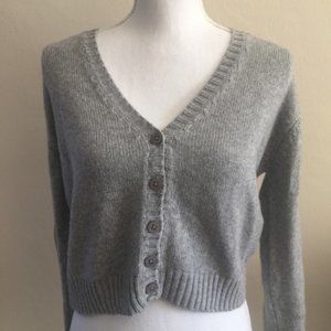 Gray Billie Brandy Melville Cardigan sweater